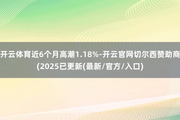 开云体育近6个月高潮1.18%-开云官网切尔西赞助商(2025已更新(最新/官方/入口)